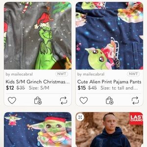 3 Pair Leggings Bundle Baby Yoda & Grinch
